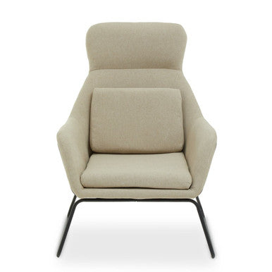 Natural Chair with Black Metal Frame | Stockholm