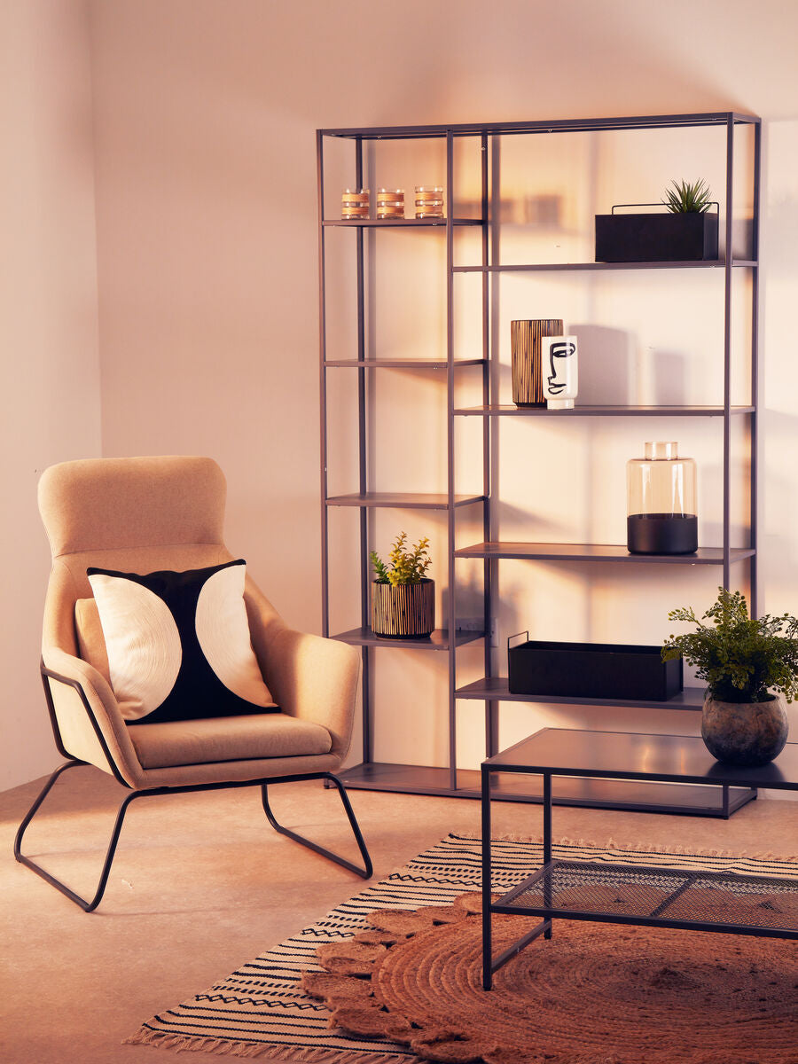 Natural Chair with Black Metal Frame | Stockholm