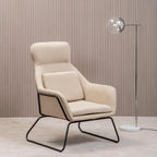 Natural Chair with Black Metal Frame | Stockholm
