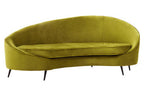 3 Seater Olive Velvet Sofa, Hasina