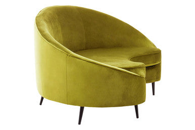 3 Seater Olive Velvet Sofa, Hasina