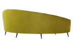 3 Seater Olive Velvet Sofa, Hasina