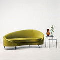 3 Seater Olive Velvet Sofa, Hasina