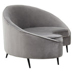 3 Seater Grey Velvet Sofa | Hasina