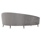 3 Seater Grey Velvet Sofa | Hasina
