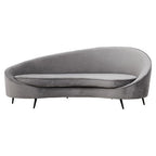 3 Seater Grey Velvet Sofa | Hasina