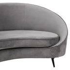 3 Seater Grey Velvet Sofa | Hasina