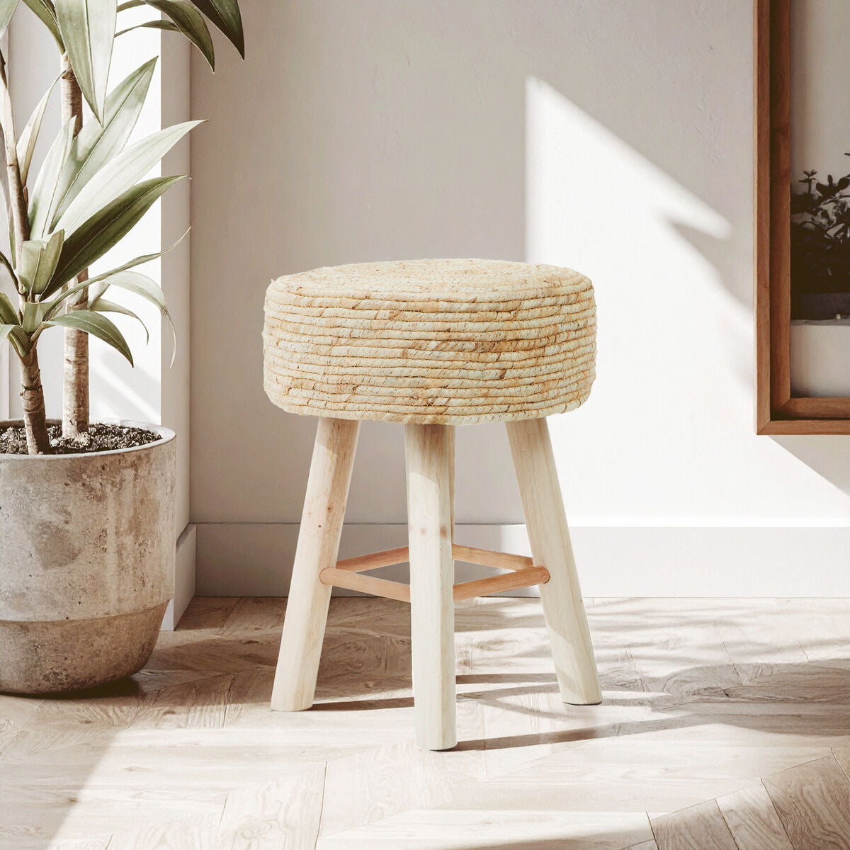 Natural Corn Rope Stool | Lentigo