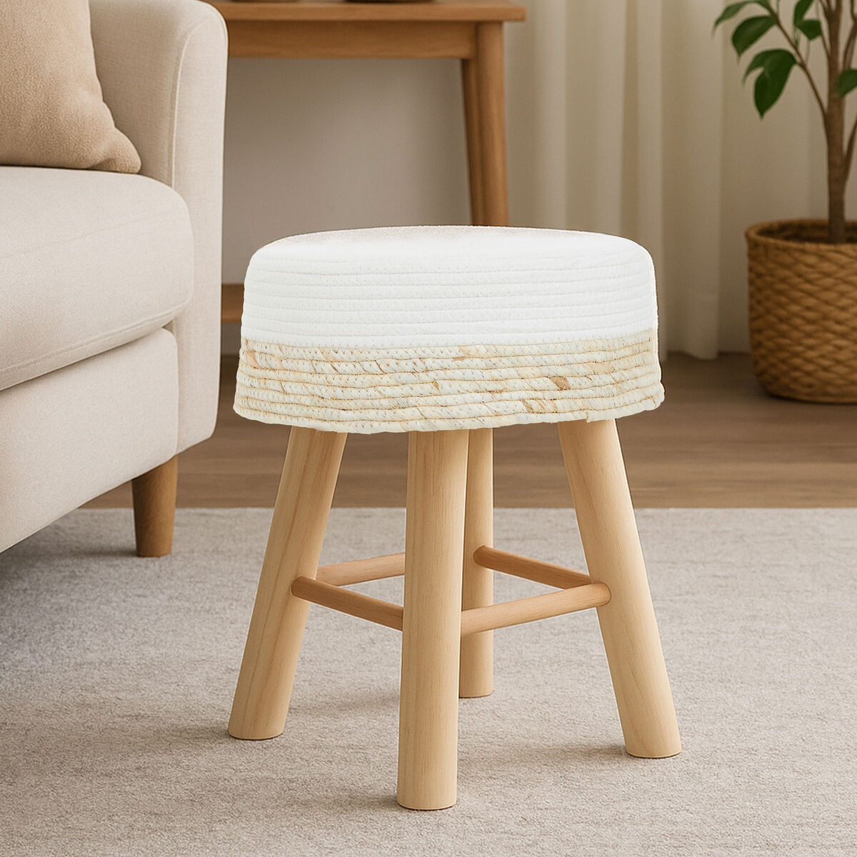 Natural and White Stool | Lentigo