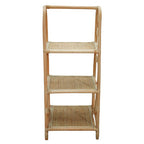 Three Tier Rattan Square Shelf Unit | Mataram