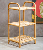 3 Tier Natural Rattan Shelf Unit | Mataram