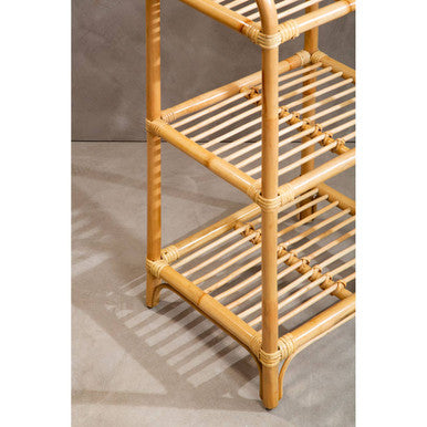 3 Tier Natural Rattan Shelf Unit | Mataram