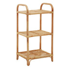 3 Tier Natural Rattan Shelf Unit | Mataram