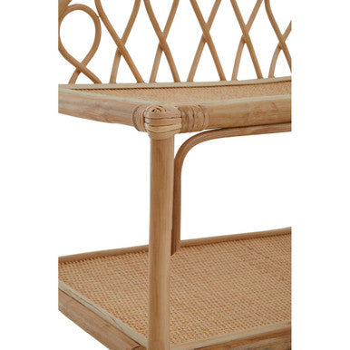 Three Tier Natural Rattan Shelf Unit | Mataram