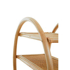 Three Tier Natural Rattan Round Shelf Unit | Mataram