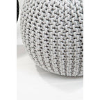 Grey Knit Pouffe | Kids