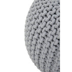 Grey Knit Pouffe | Kids