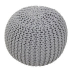 Grey Knit Pouffe | Kids