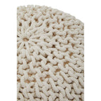 Knit Cream Pouffe | Kids