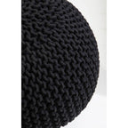 Knit Black Pouffe | Kids