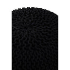 Knit Black Pouffe | Kids