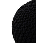 Knit Black Pouffe | Kids