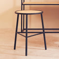 Rattan Seat Stool with Metal Legs | Depok