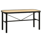 Metal and Rattan Bench | Depok