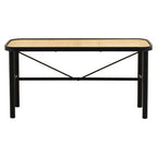 Metal and Rattan Bench | Depok