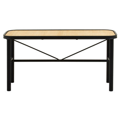Metal and Rattan Bench | Depok