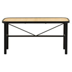 Metal and Rattan Bench | Depok
