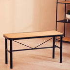 Metal and Rattan Bench | Depok