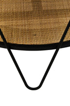 Black Wood Top Coffee Table with Metal Hairpin Legs | Depok