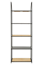 Depok Rattan And Metal Five Tier Shelf Unit