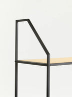 Depok Rattan And Metal Five Tier Shelf Unit