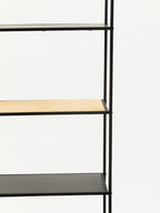 Depok Rattan And Metal Five Tier Shelf Unit