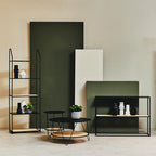 Depok Rattan And Metal Five Tier Shelf Unit