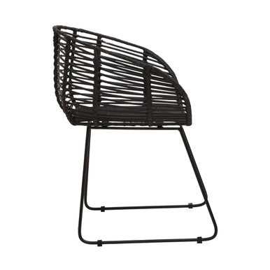 Black Natural Rattan Chair | Lagom