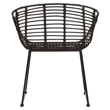 Black Natural Rattan Chair | Lagom