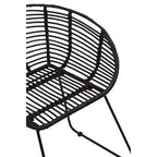 Black Natural Rattan Chair | Lagom
