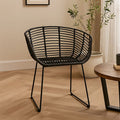 Black Natural Rattan Chair | Lagom