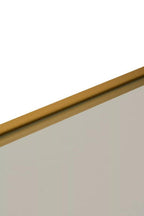 Clear Glass Top and Gold Finish Frame Console Table | Avento