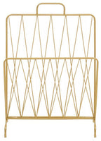 Gold Finish Magazine Rack | Avento