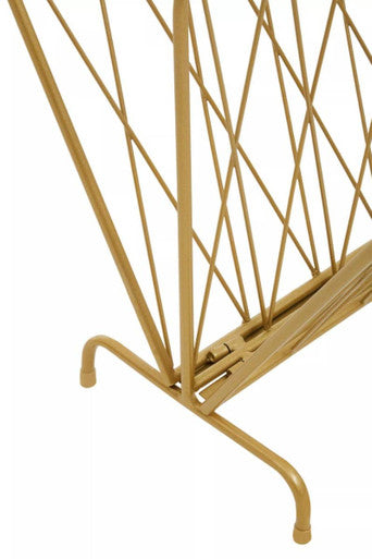 Gold Finish Two Pocket Magazine Rack | Avento