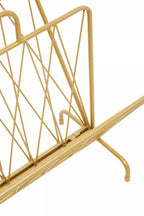 Gold Finish Two Pocket Magazine Rack | Avento