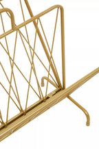 Gold Finish Two Pocket Magazine Rack | Avento