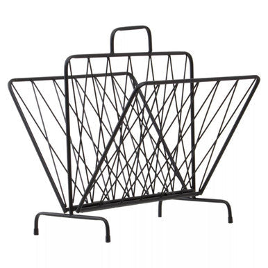 Black Two Pocket Magazine Rack | Avento