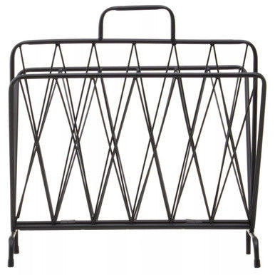 Black Two Pocket Magazine Rack | Avento