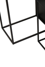 Set of 3 Black Iron Rectangular Nesting Tables | Avento