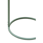 Green Round Top Side Table with Grey Finish Iron Hanging Frame | Trosa